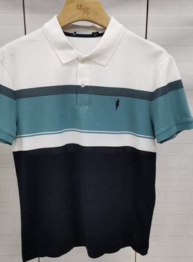 CP544  48  码2024新款路易诗男士商务休闲百搭翻领短袖T恤微瑕