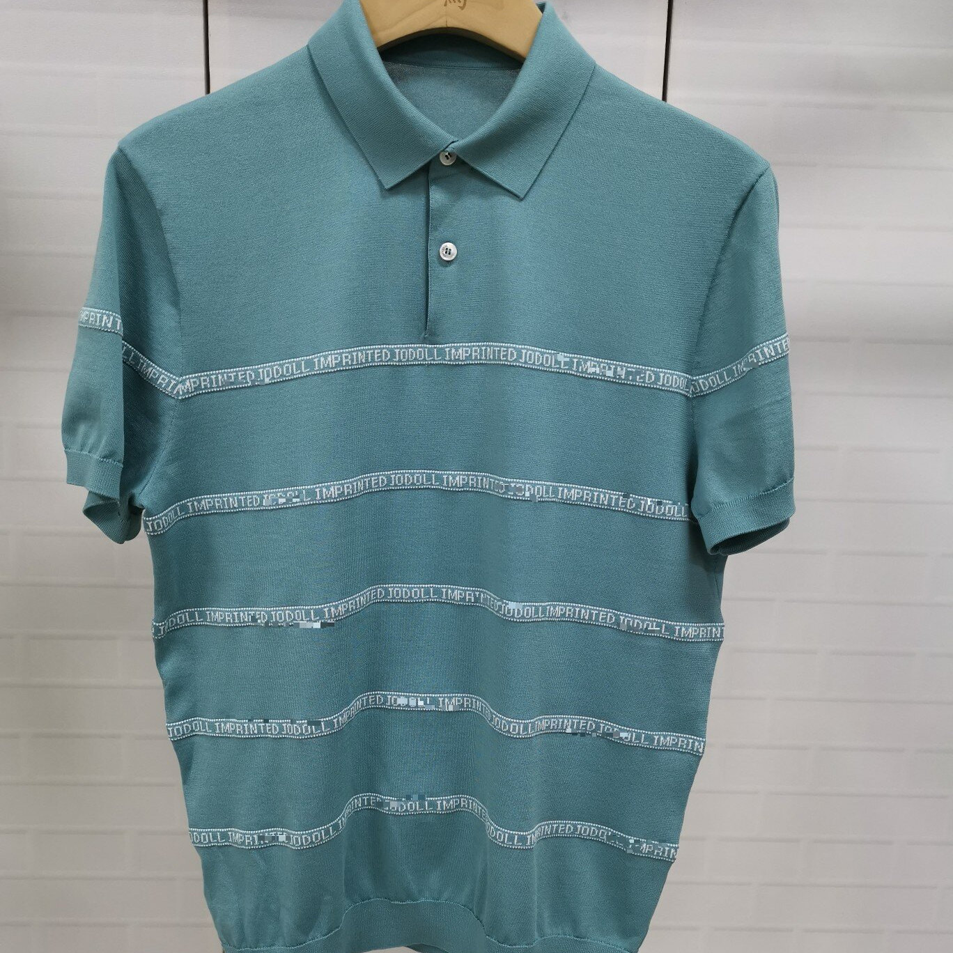 CP470      50码2024新款路易诗男士商务休闲百搭翻领短袖针织衫