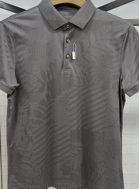 CP220   46码2024新款凯迪路诗兰男士商务休闲百搭翻领短袖T恤