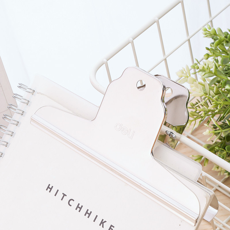 델리 9521|9522|9523|9531|9532|9533 스테인레스 스틸 철 티켓 클립 작은 클립 라운드 테일 클립