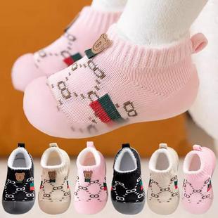 宝宝学步鞋婴幼儿秋冬款儿童1到3岁加绒加厚软底防滑男宝宝女童鞋