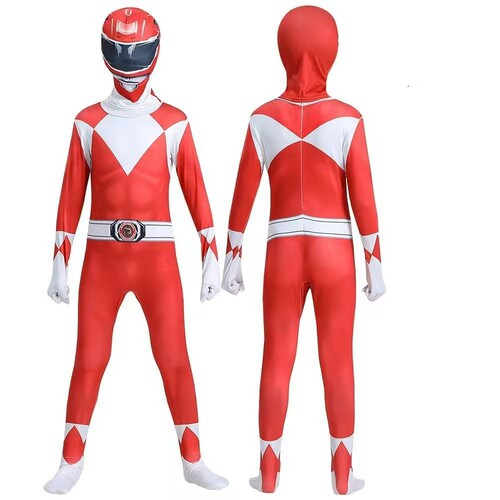 恐龙战队Cosplay儿童成人全套紧身连体衣兽装全套