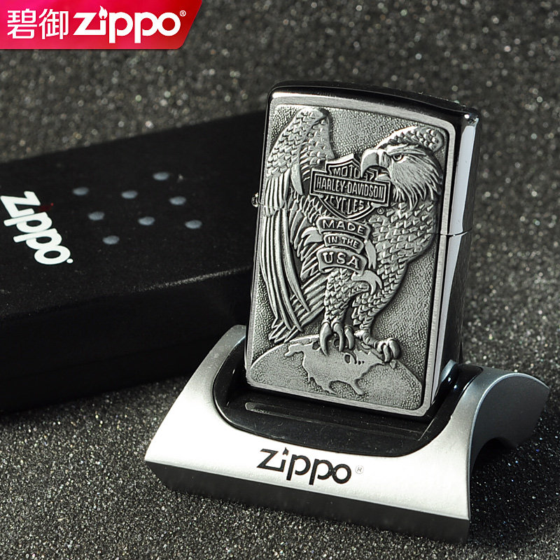 zippo哈雷老鹰男士打火机正品限量版贴章机绝版收藏级原装正版