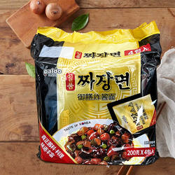 韩国进口PALDO八道一品御膳炸酱面200g*4袋方便面拉面干拌面泡面