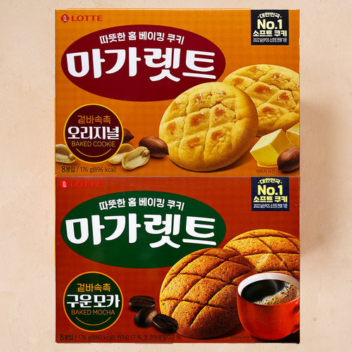 乐天马佳丽饼干韩国奶油摩卡味