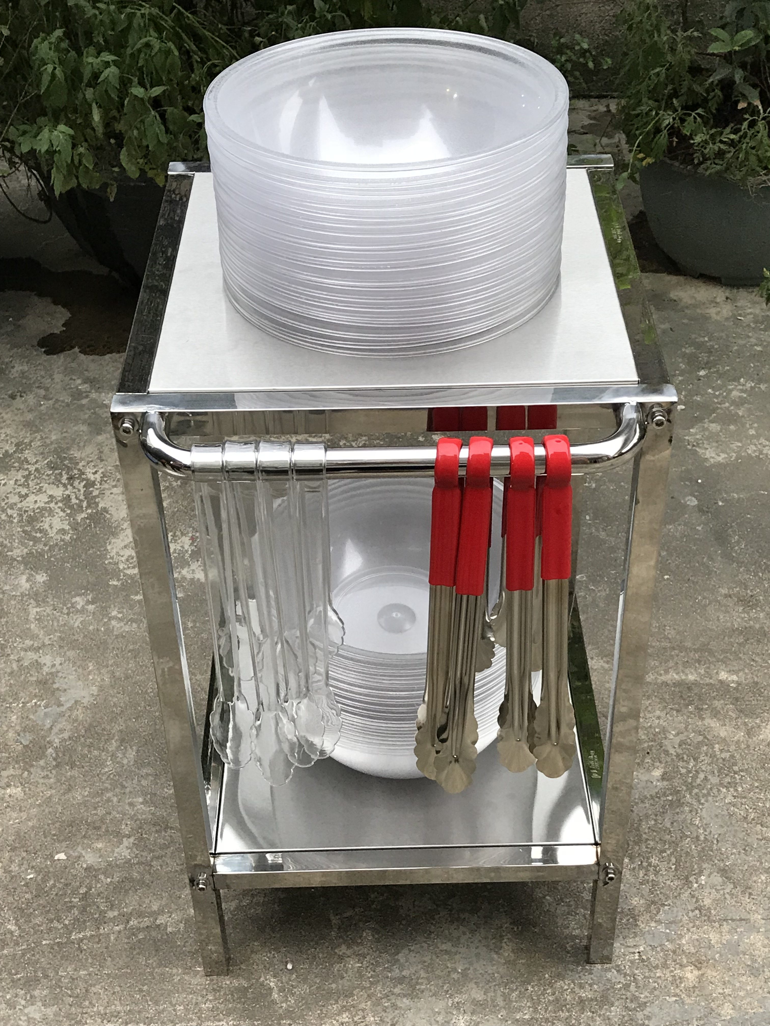 麻辣烫选菜盆架子 点菜盆不锈钢台架展示麻辣烫选菜盆塑料