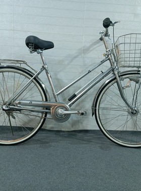 健yilong内3速日本xmn感应灯轻便通勤休闲老人骑行日韩自行车学生