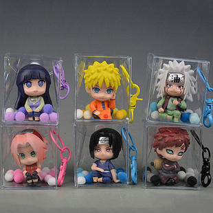 火影忍者手办模型书包挂件卡通动漫公仔汽车钥匙扣鸣人小樱包挂饰