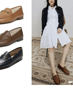 踩屎感Samm马衔扣单鞋优雅头层牛皮舒适暴走无压力踩跟两穿懒人鞋