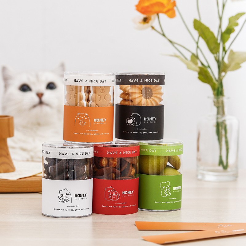 网红曲奇饼干密封罐可定制