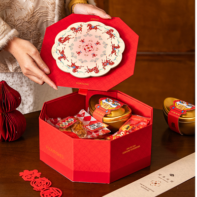 2026新年包装盒饼干马年礼盒礼品盒雪花酥牛轧糖年货礼盒空盒子