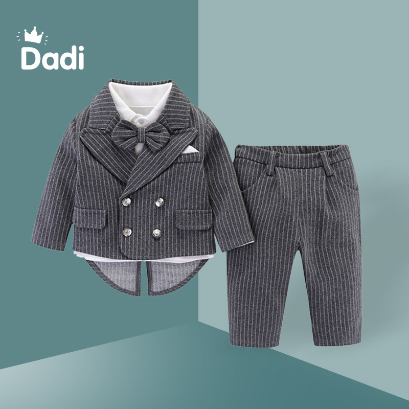 男童周岁礼服秋装婴儿百天服装套装男宝宝抓周衣服西装绅士三件套,童装/婴儿装/亲子装,套装,淘宝优惠券,粉丝福利购,淘宝优惠卷