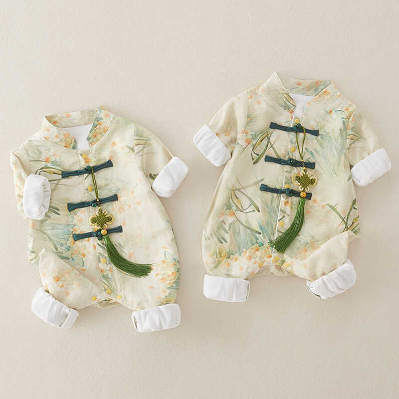 前开衫水墨画古风春秋装