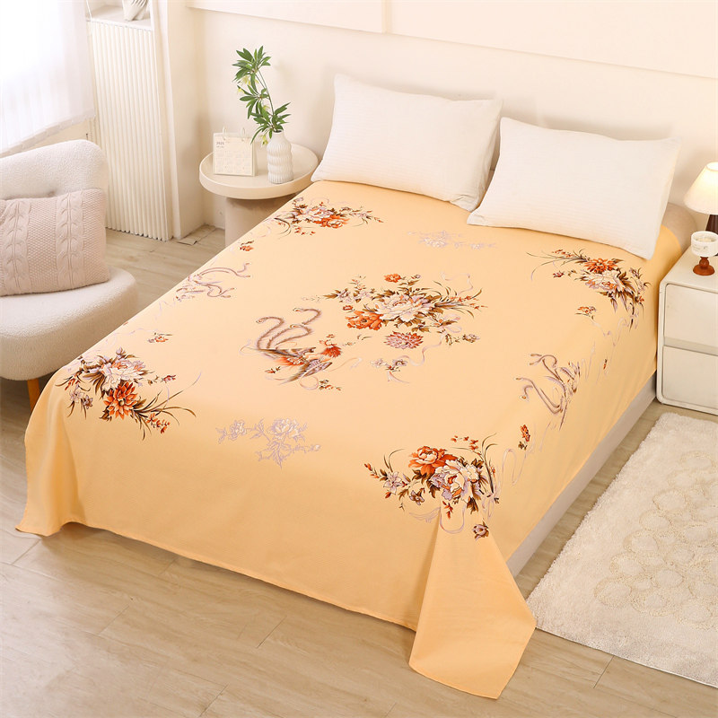 正品上海民光老式牡丹花床单全棉100单件纯棉国民被单加厚丝光棉