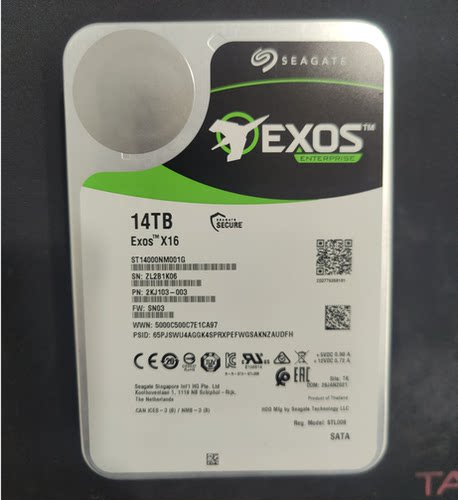 希捷14T企业级硬盘ST14000NM001G