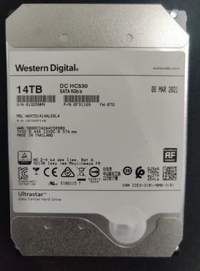 WD西数氦气盘14TB企业级台式硬盘14T服务器 NAS 存储监控硬盘