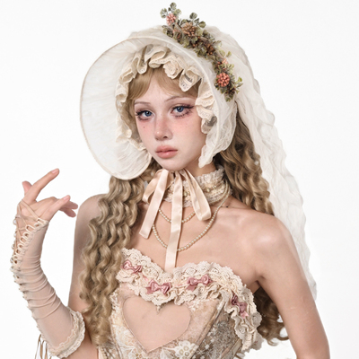 Brokenbone原创网纱圆顶帽