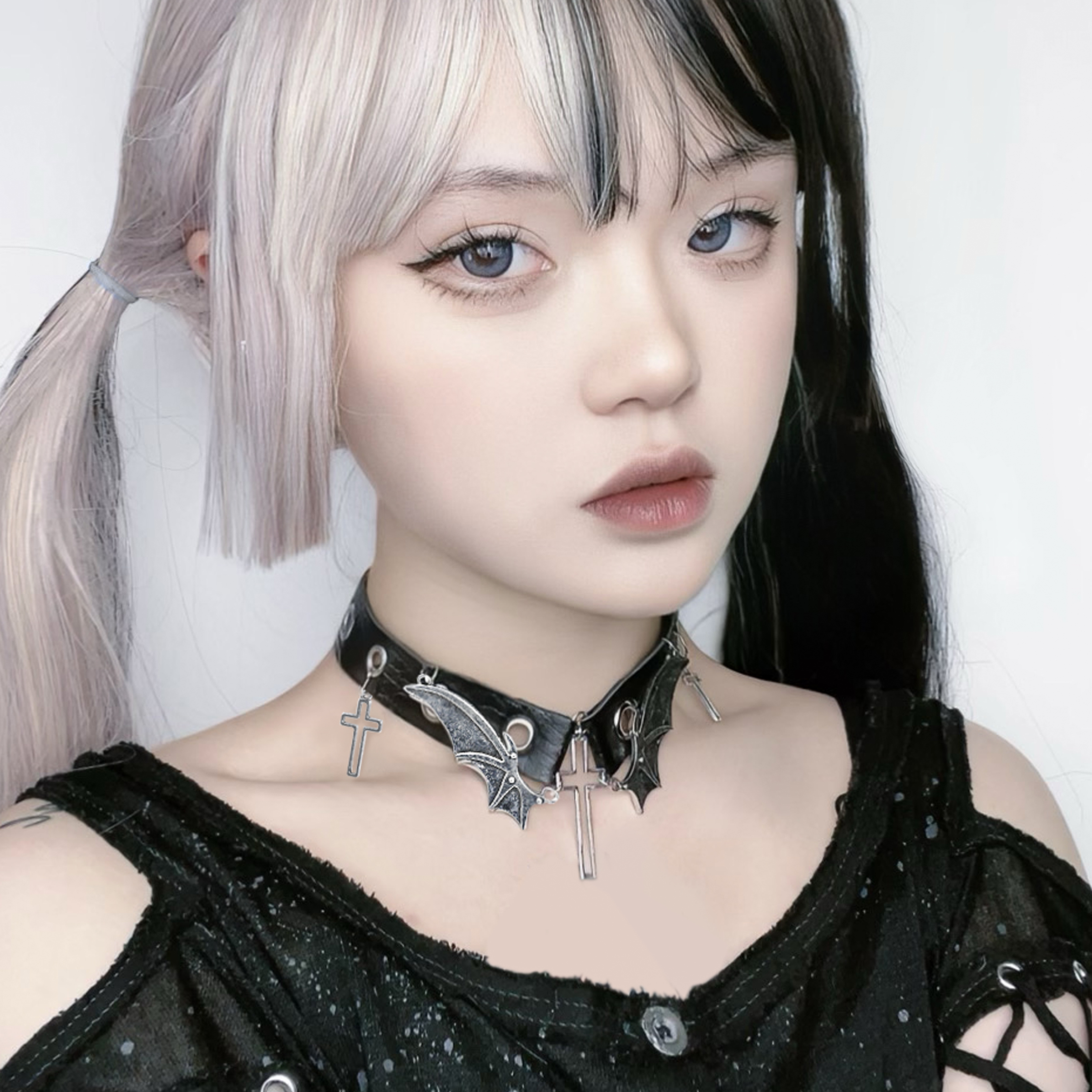 原创暗黑朋克项链项圈