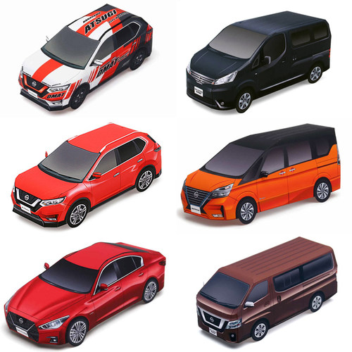 仿真车模家用汽车小轿车3D纸模型
