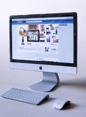 儿童手工折纸DIY拼装立体3D纸质模型生活家用电器苹果iMac电脑