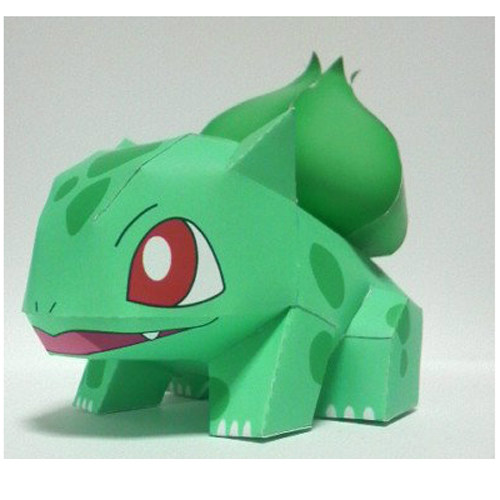 儿童手工折纸diy拼装立体3d纸质模型妙蛙种子宠物小精灵口袋妖怪