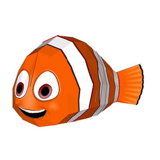 儿童手工折纸diy拼装立体3d纸质模型海底总动员小丑鱼尼莫海洋鱼