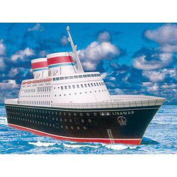 儿童手工折纸diy拼装立体3d纸质模型仿真船模轮船豪华游轮制作