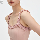 福生若舞 芭蕾舞蹈瑜伽连体服 伪鱼骨修身