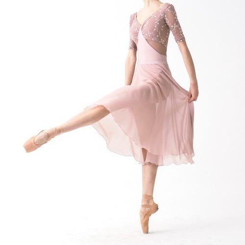 福生若舞意大利定制dellalo milano芭蕾舞蹈中长款优雅半裙