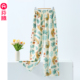 2025新款 芬腾纯棉睡裤 印花卉可外穿家居服宽松大码 全棉长裤 女秋季