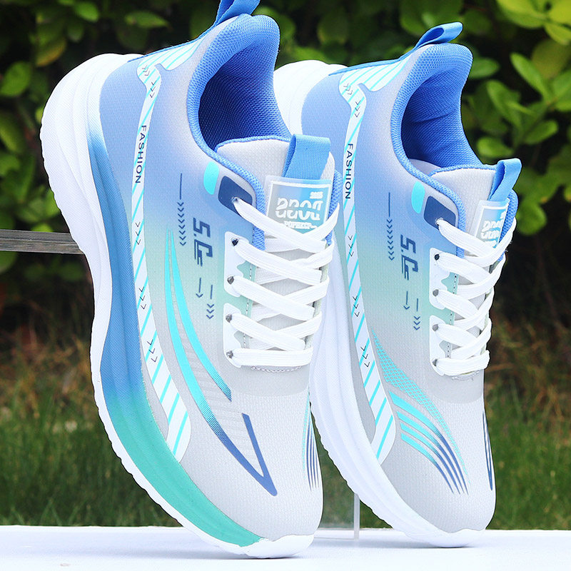 男鞋秋冬情侣皮面防水跑步鞋超轻减震运动鞋防臭防滑体育休闲潮鞋