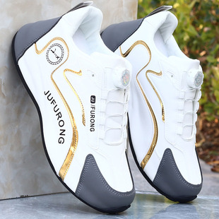 潮牌增高鞋 2024秋冬潮款 百搭高档休闲老爹鞋 子皮面防水男款 男生鞋