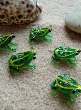 可爱风玻璃手工艺品水培植物青蛙