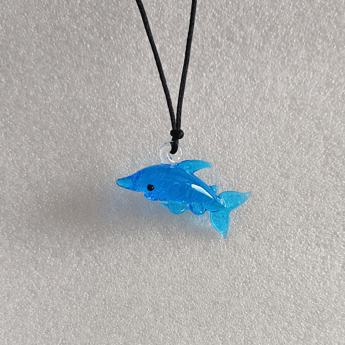 海洋生物夜光项链挂件玻璃工艺品