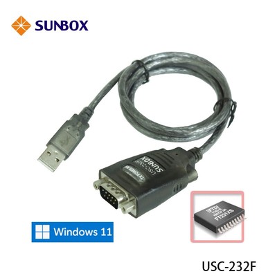 SUNBOX USB to RS232单口 转换器FTDI 晶片支持安卓3.2(USC-232F)