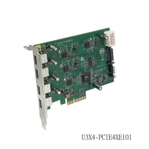 U3X4-PCIE4XE101 4芯片 USB3.0PCI Express x4Gen2主机卡工业相机