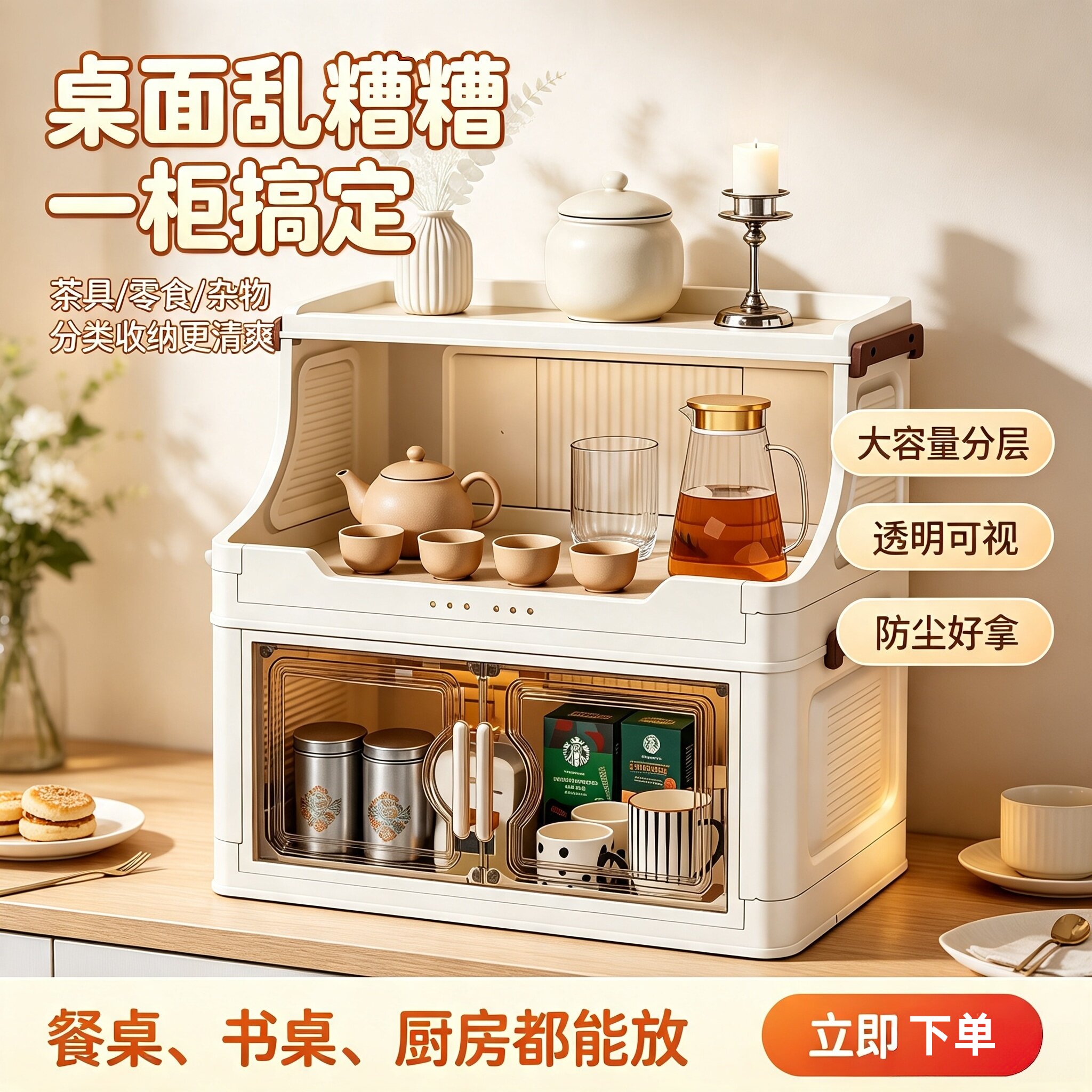 杯架桌面咖啡杯子收纳架餐边柜茶水间台面水杯茶杯茶具专用置物架