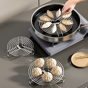 304不锈钢蒸盘蒸笼蒸屉电饭煲蒸架隔水蒸片家用蒸锅篦子蒸煮支架