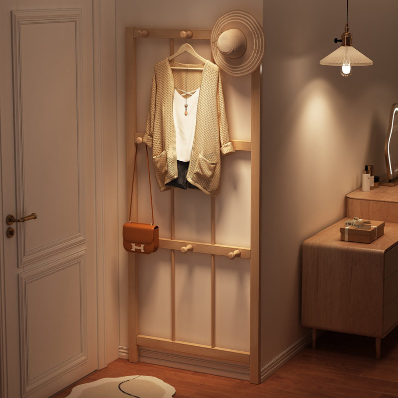 衣帽架实木靠墙落地衣服收纳神器卧室角落墙角挂衣架2026新款爆款,收纳整理,整理架/置物架/收纳架,淘宝优惠券,粉丝福利购,淘宝优惠卷