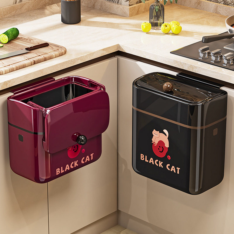 壁挂式厨房垃圾桶2026新款大号家用厨余专用收纳桶卫生间厕所纸篓