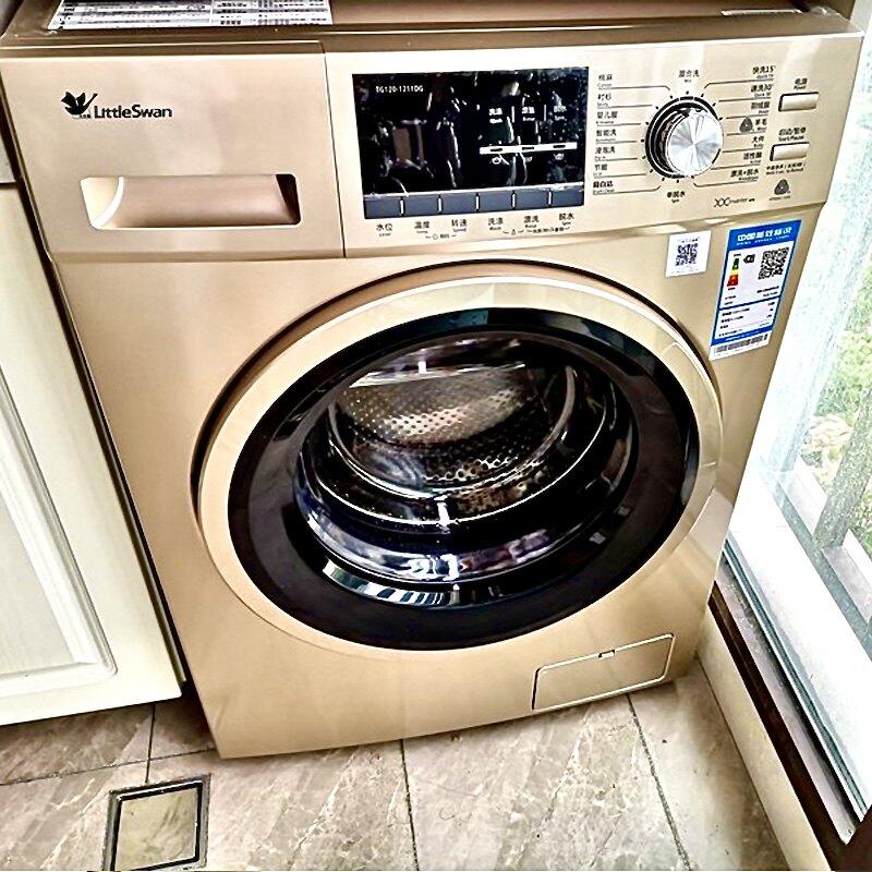 小天鹅12公斤KG滚筒洗衣机全自动大容量家用节能变频一级能效1211