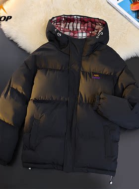 GERTOP德意山峰户外棉衣男女冬季连帽短款面包服加厚防风棉服外套