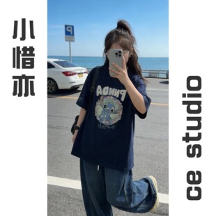 百搭宽松大版 时尚 夏款 史努比T恤122 小惜亦