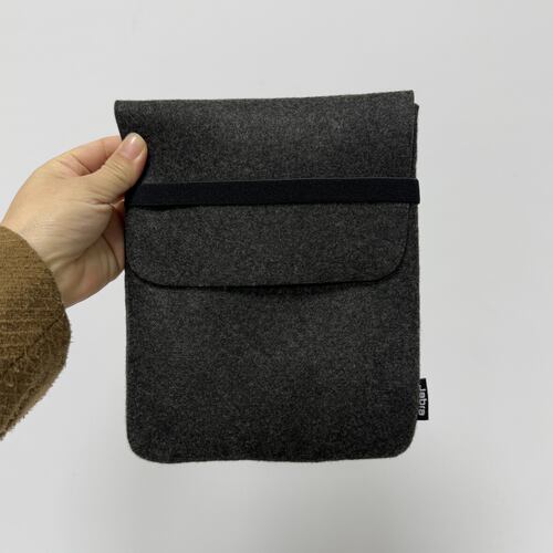 外贸单细毛毡收纳包iPad mini平板保护套游戏机内胆包折叠耳机包