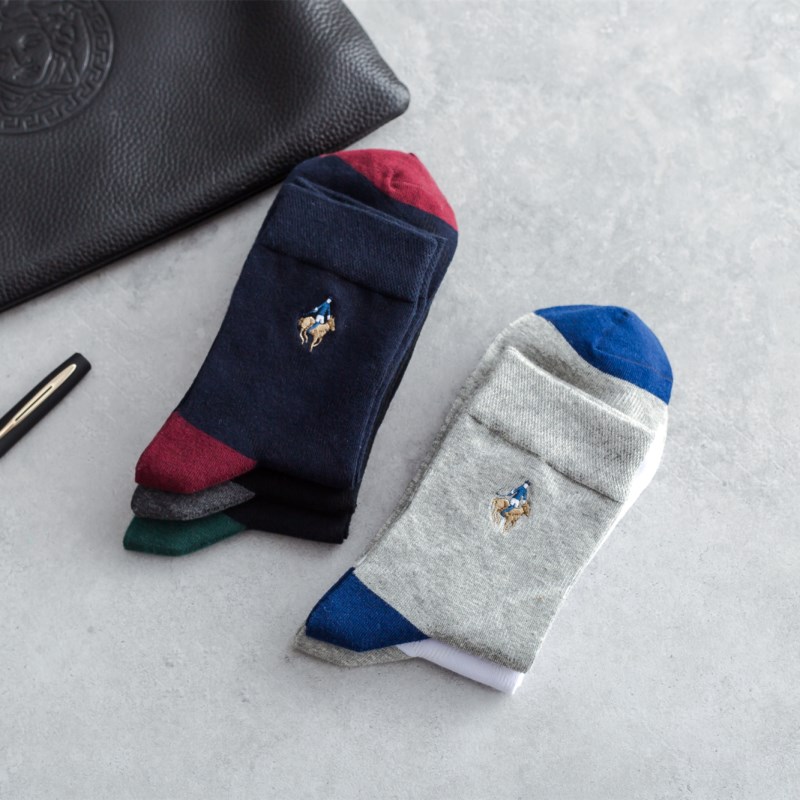 Socks, men's middle tube socks, cotton socks, socks, sweat absorption and deodorization, autumn stockings, fashion sports, men's high tube