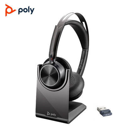 Poly蓝牙耳机 FOCUS2 UC BT700-C/A 带充电底座