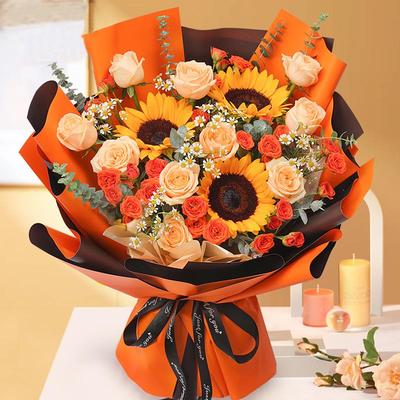 小时达向日葵毕业花束生日礼物全国鲜花速递同城呼和浩特新城区