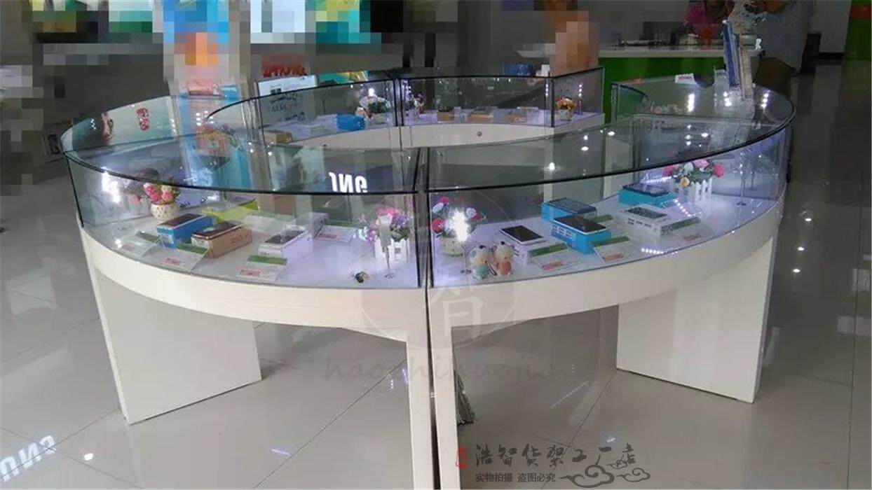 手机柜台新款圆形手机柜台三星手机柜台机柜台中岛柜体验桌