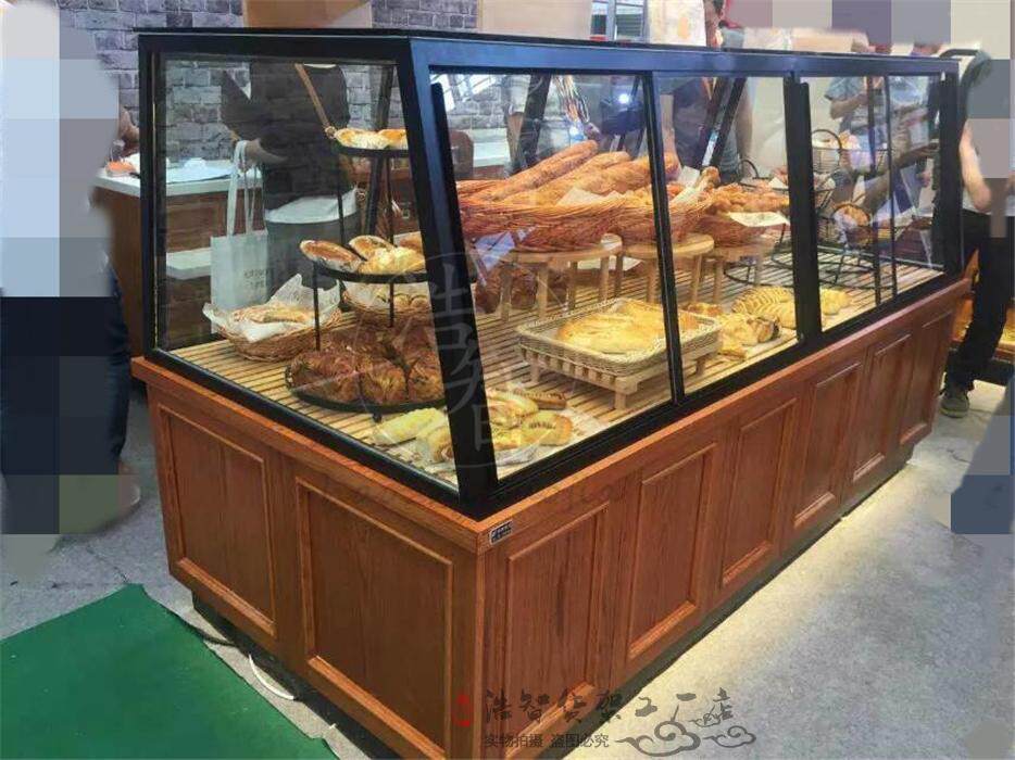 铁艺移门面包货架展示架面包店中岛柜边柜面包柜台蛋糕柜面包吧台