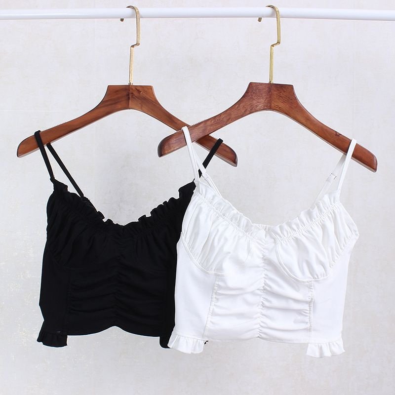 夏季新品温柔设计感贝壳胸背心吊带内搭上衣显瘦,女装/女士精品,抹胸,淘宝优惠券,粉丝福利购,淘宝优惠卷